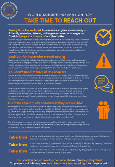 World Suicide Prevention Day 2022, 10th September - Tilhill Forestry