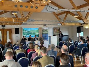 The first of two UK Forest Market Report launch events at the WWT London Wetland Centre.