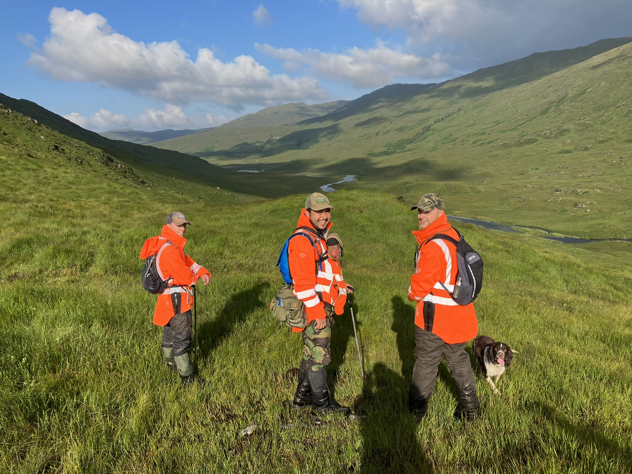 Tilhill's North West Highland-Team carrying out Peat survey