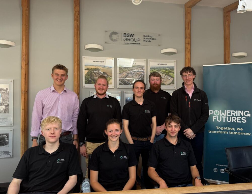 Tilhill Forestry apprentices and graduates completing the powering futures programme - supporting sustainable challenges in Tilhill Forestry